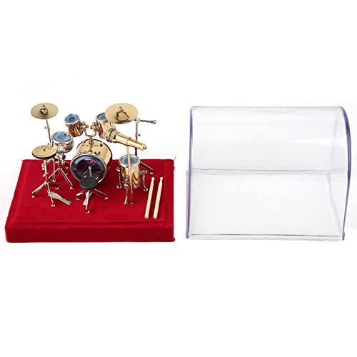 Miniatur-Musikinstrument, Trommel-Set, Modell-Display, Mini-Ornamente, Kunsthandwerk, Heimdekoration (18cm) von OUCRIY