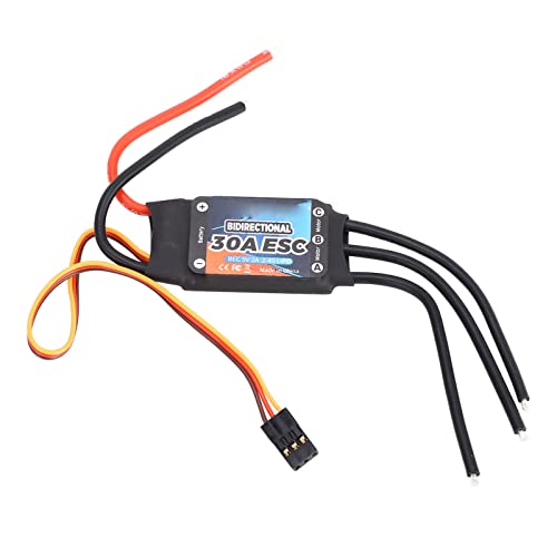 OUCRIY GTSKYTENRC Bidirektionaler 30A Bürstenloser Elektrischer Geschwindigkeitsregler für RC-Car-Boot-Unterwasserpropeller von OUCRIY