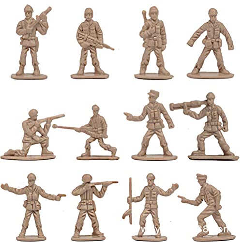 OUCRIY Spielzeugfiguren Armee-Szenenmodell 18 * 16 * 5 Soldaten Actionfigur Armeeszenen-Modell Kunststoff Mini-Soldaten Spielzeug von OUCRIY