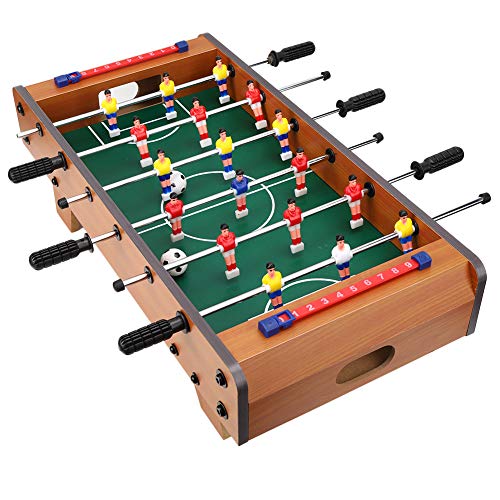 Spieltisch Fußball Fußball Tabletop Fußballspiel Pädagogisch Junge Geburtstag Fussballspiel Spielzeug (Originalholzfarbe) von OUCRIY