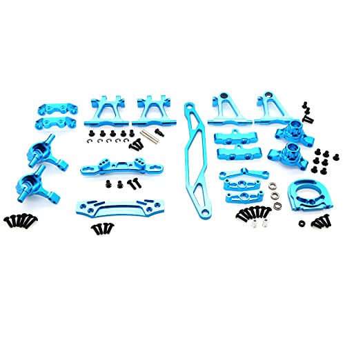 OUHUAN Metall Modifikations ZubehöR Kit Querlenker Achsschenkel für TT02-02 1/10 RC Upgrade Teile von OUHUAN