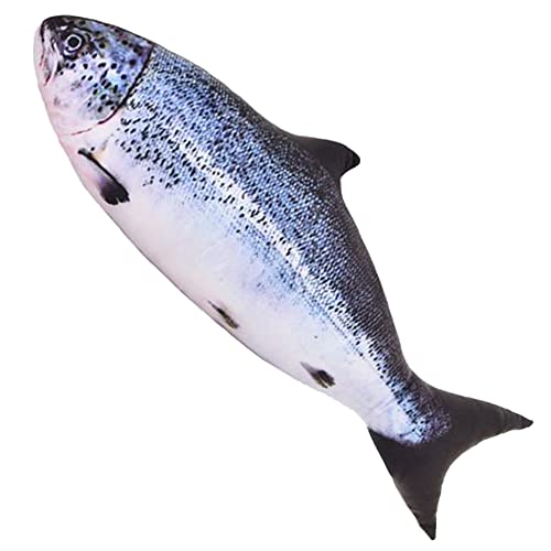 OUKEYI 80,9 cm (80 cm) Simulations-Fisch, Plüschtier, dekorativ, weich, Fisch, dekorativ, übergroß, kreatives Geschenk für Zuhause (Salmon) von OUKEYI