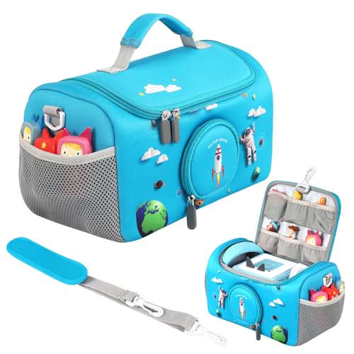 OUKNAK Tragetasche für Toniebox Starter Set, Aufbewahrungstasche für Toniebox Audio Player Tragebox für Toniebox Zubehör Reisetasche für Toniebox (Blau) von OUKNAK