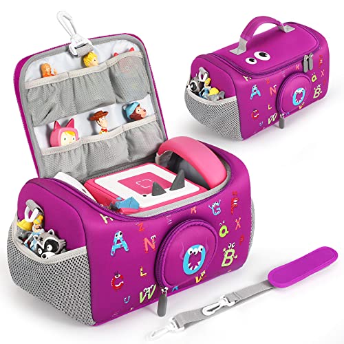 OUKNAK Tragetasche für Toniebox Starter Set, Aufbewahrungstasche für Toniebox Audio Player Tragebox für Toniebox Zubehör Reisetasche für Toniebox (Violett) von OUKNAK