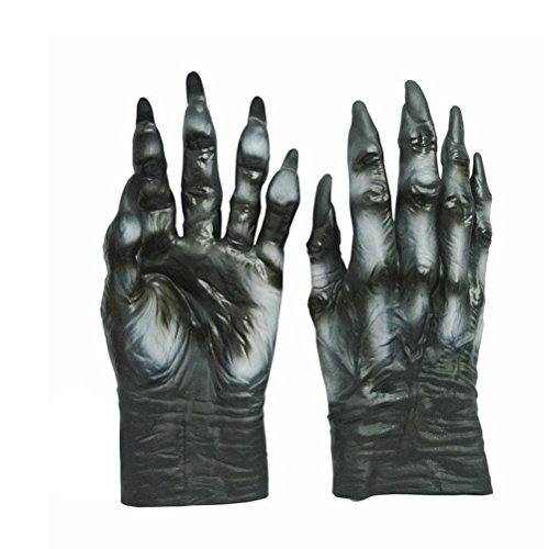 OULII Halloween Wolf Handschuhe Horror Kostüm Zubehör für Halloween Karneval Party von OULII