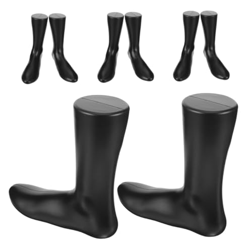 OUNONA 1 Satz Fußform-schuhspanner Fußmodell Fußpuppe Für Schuhe Anzeige Männer Socken Sockenschmuck Knöchel Beine Zehe Modell Fußsocken Socken Fuß Schaufensterpuppe Plastik Black 4 Stück von OUNONA