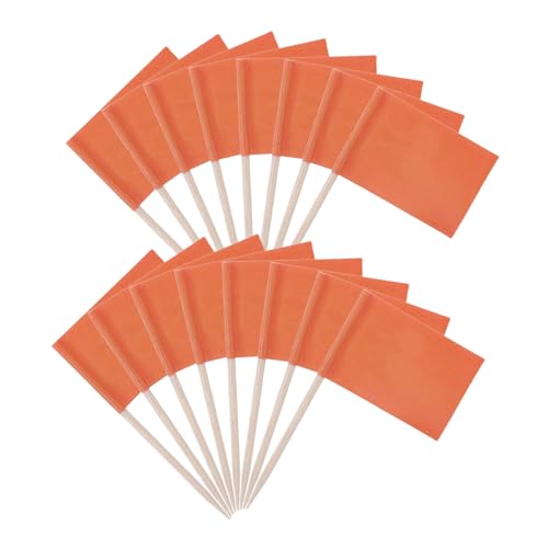OUNONA 100 Stück Zahnstocher Flaggen in Orange Robuste Mini Food Flags für Käse Kuchen und Partydekoration Vielseitige Cupcake Topper und Stilvolle Snackmarker für Besondere Anlässe OUNONA 100 Stück Zahnstocher Flaggen in Orange Robuste Mini Food Flags für Käse Kuchen und Partydekoration Vielseitige Cupcake Topper und Stilvolle Snackmarker für Besondere Anlässe von OUNONA