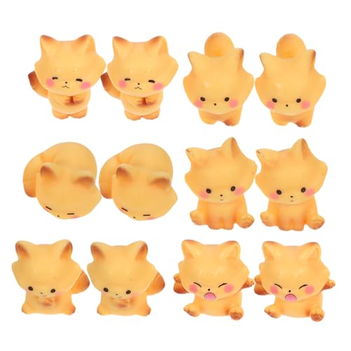 OUNONA 12 Stück Teiliges Fuchs Figuren aus Langlebigem Harz Detailreiche Miniatur Tierornamente für Feengärten Terrarien und DIY Mooslandschaften Vielseitige Dekoration für Schreibtisch OUNONA 12 Stück Teiliges Fuchs Figuren aus Langlebigem Harz Detailreiche Miniatur Tierornamente für Feengärten Terrarien und DIY Mooslandschaften Vielseitige Dekoration für Schreibtisch von OUNONA