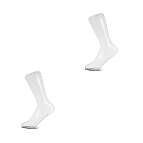 OUNONA 2 Stück Transparente Fußmodell Schuhe Socken Fußform Socken Schaufensterpuppe Fuß Display Sockenform Weibliche Fußsocke Display Form Schaufensterpuppe Füße Fuß Schaufensterpuppe von OUNONA