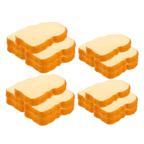 OUNONA 20 Stück Teiliges Künstliche Toastbrotscheiben Realistische Simulation Detailreiche Miniatur Brotscheiben für Partydekoration Puppenhauszubehör und Küchenmodell Vielseitige OUNONA 20 Stück Teiliges Künstliche Toastbrotscheiben Realistische Simulation Detailreiche Miniatur Brotscheiben für Partydekoration Puppenhauszubehör und Küchenmodell Vielseitige von OUNONA