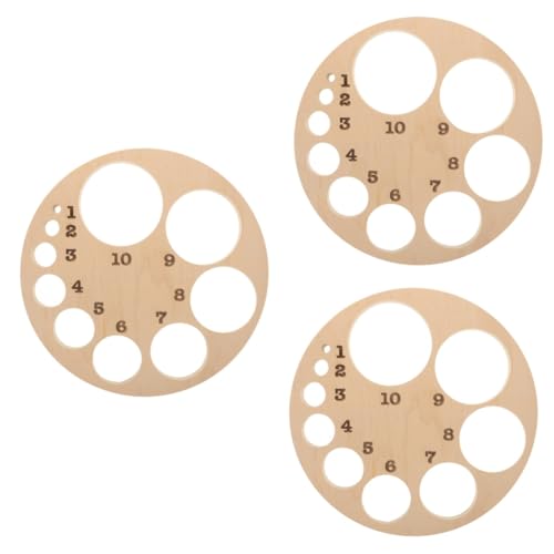 OUNONA 3St Diagramm des Gebärmutterhalses Holzmodell Oberschenkeltrainer Hebammen- Stärker Beckenbodenmuskeltrainer Perlen Rad zur Positionierung der Halswirbelsäule J hölzern Beige von OUNONA