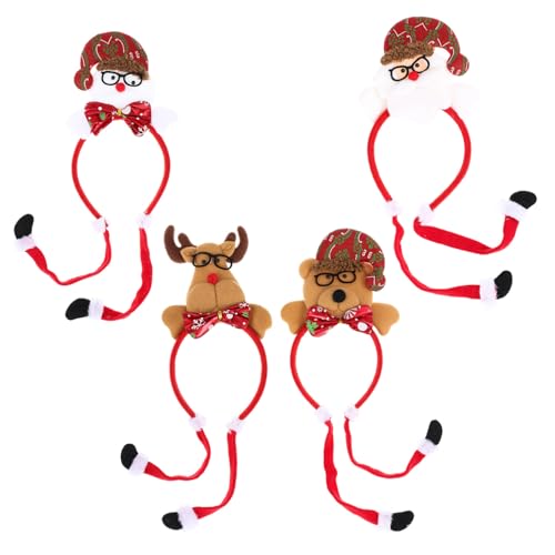 OUNONA 4 Stck. Weihnachtliche Haarschmuck Hirschgeweih Schneemann Bär und Weihnachtsmann Stirnbändern Festliche Haaraccessoires für Damen und Mädchen für Weihnachtsfeiern und OUNONA 4 Stck. Weihnachtliche Haarschmuck Hirschgeweih Schneemann Bär und Weihnachtsmann Stirnbändern Festliche Haaraccessoires für Damen und Mädchen für Weihnachtsfeiern und von OUNONA