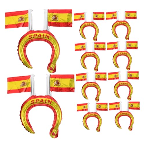 OUNONA 50 Stück Teiliges Spanische Flagge Aluminiumfolie-party-haarreifen Langlebig Platzsparend für Nationalfeiertag Geburtstagsfeiern Schulveranstaltungen und Festliche Anlässe OUNONA 50 Stück Teiliges Spanische Flagge Aluminiumfolie-party-haarreifen Langlebig Platzsparend für Nationalfeiertag Geburtstagsfeiern Schulveranstaltungen und Festliche Anlässe von OUNONA