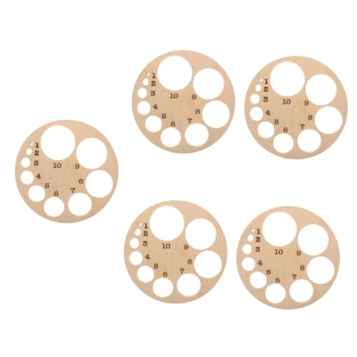 OUNONA 5St Diagramm des Gebärmutterhalses Holzmodell fötal Perlen Rad Trainierender Geburt Körper Bausatz Beckenbodenmuskeltrainer Becken- Hebammen- Oberschenkeltrainer hölzern Beige von OUNONA