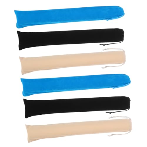 OUNONA 6 Stück Samt-zugbeutel für Fächer Lang Großer Fächerbeutel in Schwarz und Blau Vielseitiger Schutz und Aufbewahrung für Handfächer bei Festivals Hochzeiten und Tanzveranstaltungen OUNONA 6 Stück Samt-zugbeutel für Fächer Lang Großer Fächerbeutel in Schwarz und Blau Vielseitiger Schutz und Aufbewahrung für Handfächer bei Festivals Hochzeiten und Tanzveranstaltungen von OUNONA