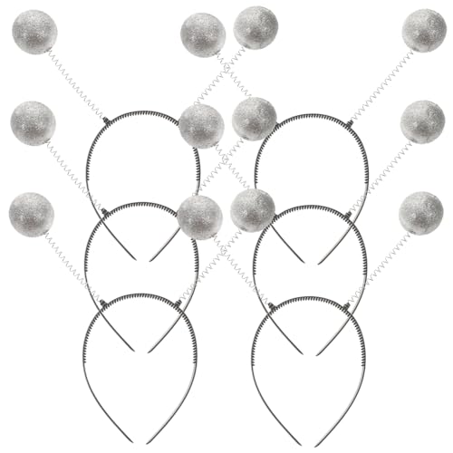 OUNONA 6 Stück Teiliges Glitzer Haarband mit Federspiraldesign Leichter Flexibler Haarschmuck für Erwachsene Silberne Schaumstoffkugeln für Party accessoires und Foto requisiten OUNONA 6 Stück Teiliges Glitzer Haarband mit Federspiraldesign Leichter Flexibler Haarschmuck für Erwachsene Silberne Schaumstoffkugeln für Party accessoires und Foto requisiten von OUNONA