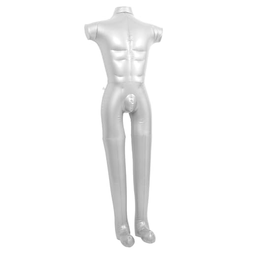 OUNONA Schneiderpuppe Männlich Schaufensterpuppen Aufblasbarer Ännlicher Ganzkörper Mannequin Für Bekleidungsausstellungen Inflatable Male Mannequin Für Die Präsentation Von Herrenmode Und Accessoires von OUNONA