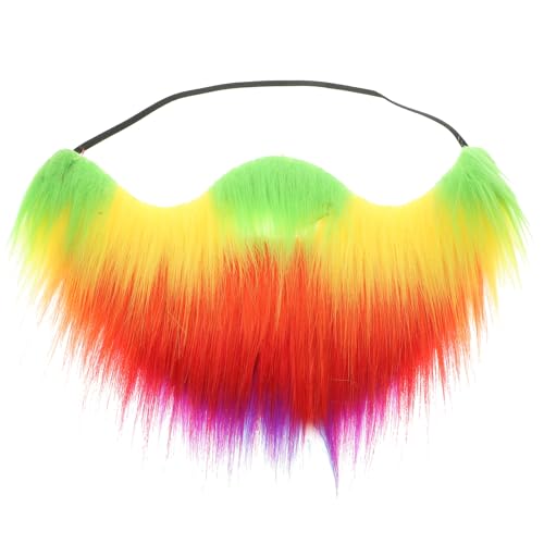 OUNONA Bunter Fake Schnurrbart Cosplay aus Realistisch Aussehender Falscher für Karneval Mottoparty LGBT Parade OUNONA Bunter Fake Schnurrbart Cosplay aus Realistisch Aussehender Falscher für Karneval Mottoparty LGBT Parade von OUNONA
