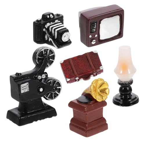 OUNONA Miniatur Puppenhaus Deko Teilig Retro Elektrische Haushaltsgeräte Miniatur Ornament Realistische Vintage Kamera Dekoratives Puppenhaus Zubehör für Wohnzimmergestaltung OUNONA Miniatur Puppenhaus Deko Teilig Retro Elektrische Haushaltsgeräte Miniatur Ornament Realistische Vintage Kamera Dekoratives Puppenhaus Zubehör für Wohnzimmergestaltung von OUNONA