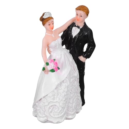 OUNONA Resin Brautpaar Figurine Hochzeitstorten Deko Langlebig Leicht zu Installieren Vielseitig für Hochzeitstorten Brautparty Jubiläen Tischdeko OUNONA Resin Brautpaar Figurine Hochzeitstorten Deko Langlebig Leicht zu Installieren Vielseitig für Hochzeitstorten Brautparty Jubiläen Tischdeko von OUNONA