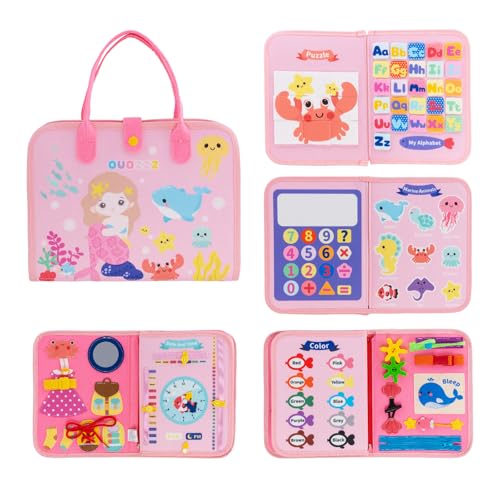 OUOZZZ Busy Board Französisch Motorikspielzeug ab 1 2 3 Jahre Kleinkinder, Sensorik Activity Board Motorikspielzeug, Geschenk Baby Lernspielzeug für Auto & Flugzeug Reise OUOZZZ Busy Board Französisch Motorikspielzeug ab 1 2 3 Jahre Kleinkinder, Sensorik Activity Board Motorikspielzeug, Geschenk Baby Lernspielzeug für Auto & Flugzeug Reise von OUOZZZ