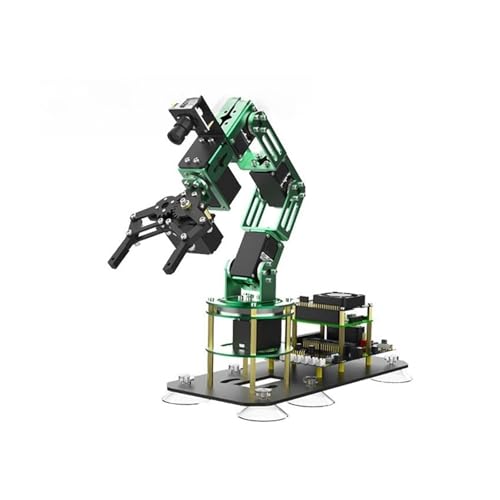 OURNXI 6DOF Roboterarm-Kit, mechanischer Arm, visuelle KI-Erkennung mit Platine for Rp Pi 4B/4G von OURNXI