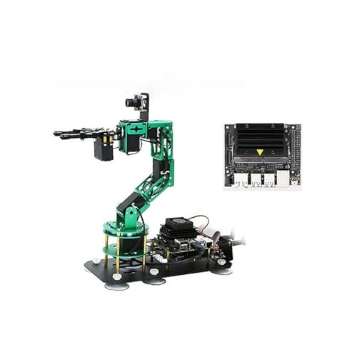 OURNXI AI Vision Roboterarm, 6-Achsen-Roboterarm, montiert mit ROS mit Mainboard for Rb Pi 4B/4G 4B/8G von OURNXI