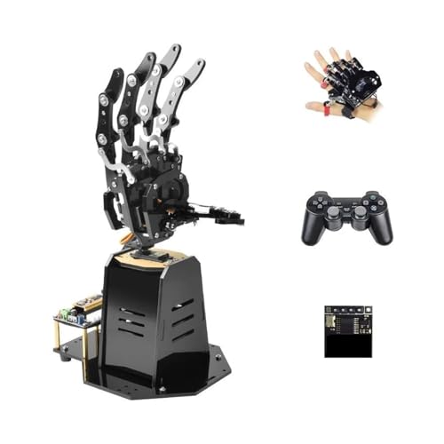 OURNXI STEM Kit Bionic Robot Palm Hand for Ar-duino/STM-32 Set programmierbar, Roboter Open Source Fünf-Hand-Lernset mit Griff(AR-duino Set) von OURNXI