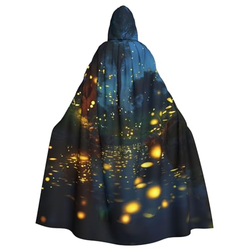 OUSIKA Unisex Halloween Kapuzenumhang Glühwürmchen Kapuze Robe Hexenumhang für Halloween Cosplay Kostüm von OUSIKA