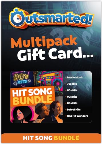 OUTSMARTED! The Live Family Quiz Show Brettspiel | Hit Song Question Bundle | Kategorie Multipack von OUTSMARTED!