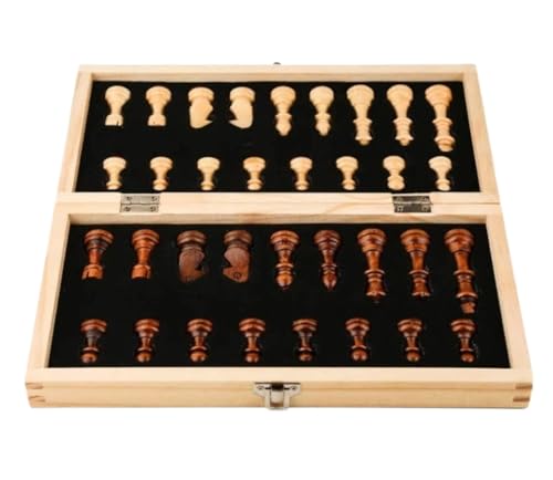 Internationales Schach Schach Schach Magnetisches Schach Massivholz Schachspiel High-End-Schachbrett Klappbrettspiel Geschenk An Freunde Schachset von OUYUE