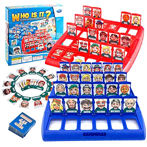 Wer Ist Es Spiel,Wer ist es Lustiges Ratespiel Brettspiel,Family Erraten Spiele,Guess What Spiel,Guess Who Whats Their Name,Wer Bin Ich Spiel Classic Guess Game für Family Eltern Kinder Party von OWOAOOwl