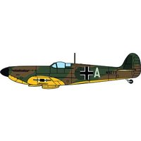 HERPA 81AC086S 1:72 Spitfire MK.I - Luftwaffe Beuteflugzeug (ohne Hakenkreuz) von OXFORD