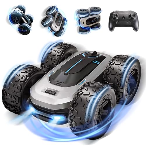 Ferngesteuertes Auto, 4WD RC Auto :360 ° Drehung / Licht / Flip-Spezialeffekt, 2.4GHz Monstertruck,Drift Stunt Car Offroad für Kinder 6-14 Jahre, 15KM/h Auto Ferngesteuert Geschenke von OYAKG