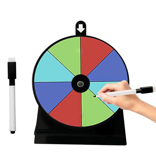 OYIWINMI Glücksrad zum Drehen 15cm Glücksrad zum Selbstgestalten mit Markierstift und Radiergummi mit Ständer für Karneval Verkaufsförderung Tischspiele Messen OYIWINMI Glücksrad zum Drehen 15cm Glücksrad zum Selbstgestalten mit Markierstift und Radiergummi mit Ständer für Karneval Verkaufsförderung Tischspiele Messen von OYIWINMI