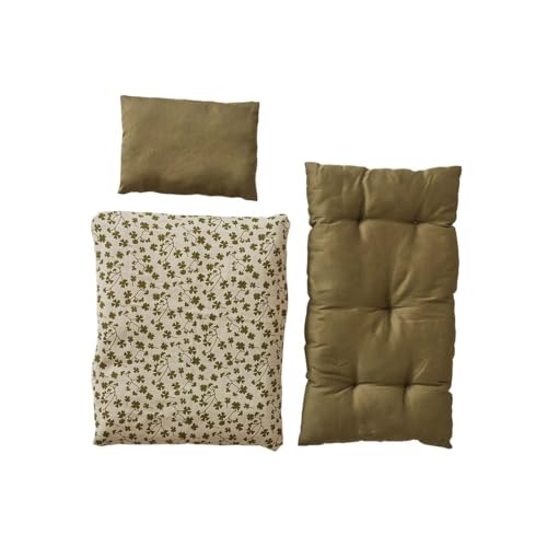 OYOY Puppenbett-Set mit Schlafsack und Kissen, Olivgrün von OYOY