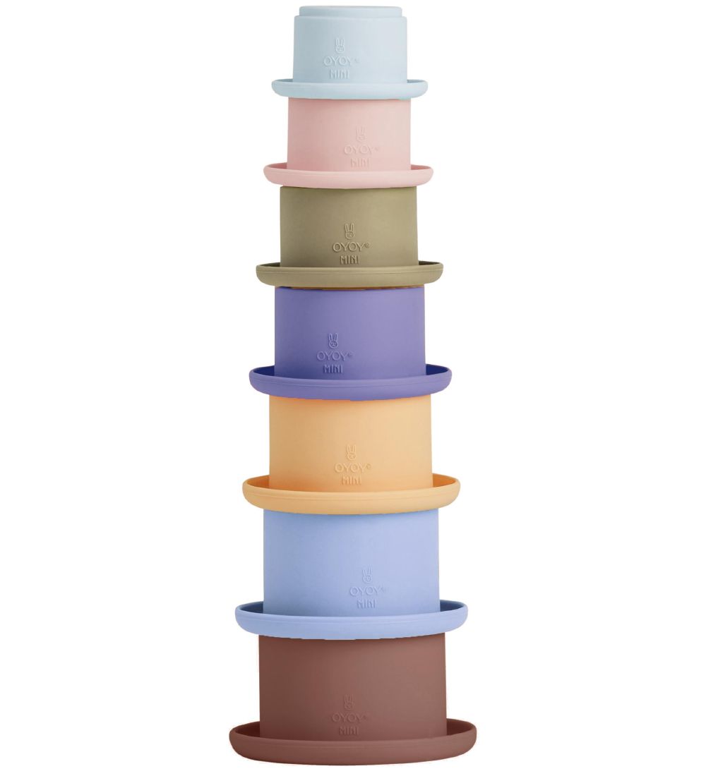 OYOY Stapelbare Becher - Tawa Silikon - Caramel/Blue - OYOY - One Size - Bauklötze OYOY Stapelbare Becher - Tawa Silikon - Caramel/Blue - OYOY - One Size - Bauklötze von OYOY