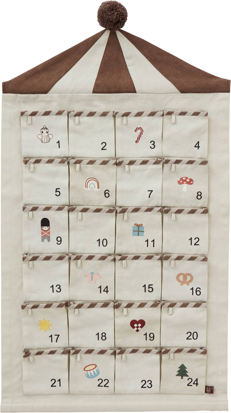 OYOY Zirkus Adventskalender, Beige von OYOY