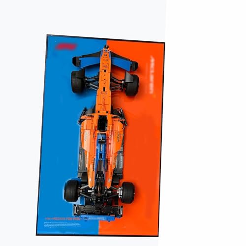 Display Wallboard für Lego 42141 Technic McLaren Formel 1 2022 Replik Rennwagen, Sammlerstücke für Lego Auto Wandhalterung für Bausteine, ideal für Lego Liebhaber (nur Display Wallboard) von OYTOCLKU