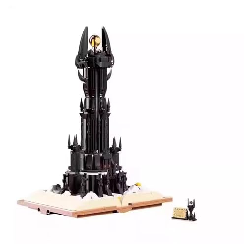 OYTOCLKU 969 Teile Schwarzer Ring Baukasten, MOC Dunkler Turm Baukasten für Film Fans STEM Weihnachten Geburtstag Geschenk Spielzeug für Jungen 8-14 Jahre alt von OYTOCLKU