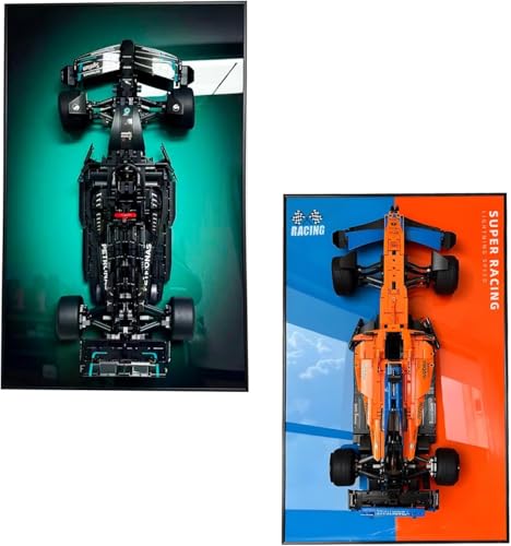 Wandrahmen für Lego Technic Mercedes AMG F1 42171 & McLaren F1 42141, Wandtafel für Lego Amateure, Größe: 75 x 45 cm (Es gibt kein Modell) (A) von OYTOCLKU