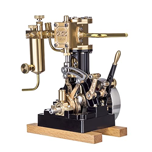 OYUT Dampfmaschinenmodell, KACIO LS1-14 Einzylinder Hubkolben Dampfmaschinenmodell ohne Kessel für Dampfmodellschiffe über 60cm, Geschenke für Maschinenbegeisterte von OYUT