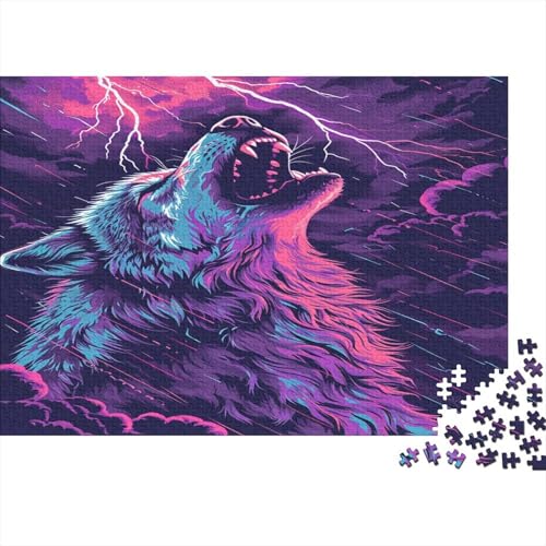 Wolf Puzzle 1000 Teile Puzzle Für Erwachsene Und Kinder Ab 14 Jahren Puzzel 1000pcs (75x50cm) von OZIMORPEL