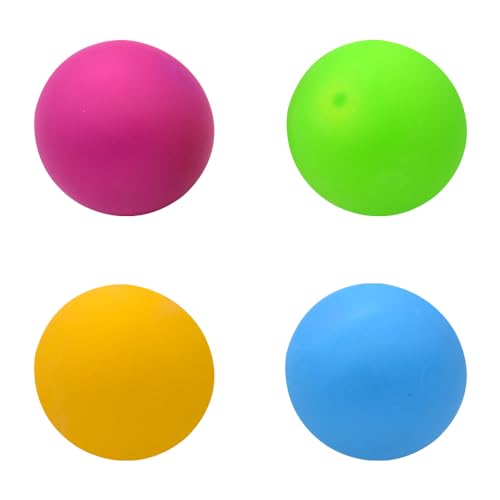 Stressball Sensory Fidget Fun Toy, 4 Stück Anti Stress Squeeze Bälle Stressabbau Knetball Squishy Ball Wurfball Spielzeug für Kinder und Erwachsene von OZXVXZO