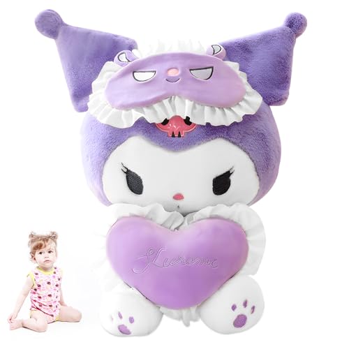 Kurromi Plüschtier Kuscheltier Kinder Puppe Plüsch Geburtstag Kawaii Cartoon Puppe Kuscheltier Cartoon Plüschtier Anime Flauschiges Plüschtier Mädchen Jungen 25cm von OZXVXZO