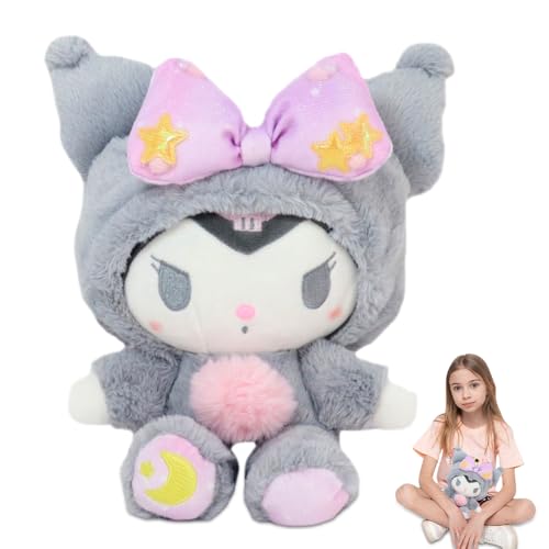 Kurromi Stars Plüschtier Kuscheltier Kinder Puppe Plüsch Geburtstag Kawaii Cartoon Puppe Kuscheltier Cartoon Plüschtier Anime Flauschiges Plüschtier Mädchen Jungen 20cm von OZXVXZO