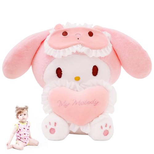 Mellody Plüschtier Kuscheltier Kinder Puppe Plüsch Geburtstag Kawaii Cartoon Puppe Kuscheltier Cartoon Plüschtier Anime Flauschiges Plüschtier Mädchen Jungen 25cm von OZXVXZO