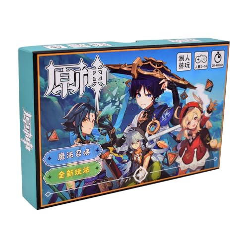 OZXVXZO Geenshin Impact Games Sammelkarten, 100 Pcs Geenshin Impact Karten, Geenshin Impact Card Booster Edition Kartenspiel Sets Games Impact Karten Packs Anime Trading Cards Booster Box als Sammlung von OZXVXZO