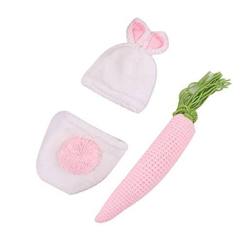 Kaninchen Babykleidung Für Mädchen Und Jungen Häkelstrick Kostüm Foto Requisiten Zubehör Tolles Showet Geschenk Für Niedliche Kaninchen Fotografie Kleidung Kleinkind Kostüm Outfits von Oadnijuie