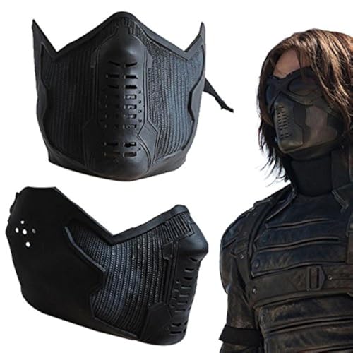 Yancos Winter-Soldat James Buchanan Bucky Barnes Cosplay Latexmaske von Oakamy